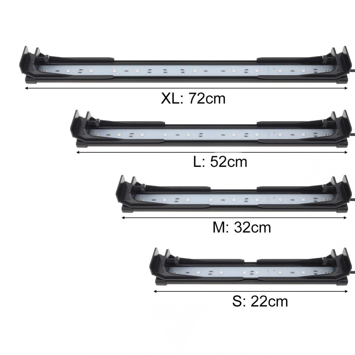 Conduziu a Lâmpada Extensível do Tanque de Peixes do Suporte Impermeável com Controle Remoto para a Luz Aérea do Aquário 22-72cm 10 remoto para a luz aérea do aquário