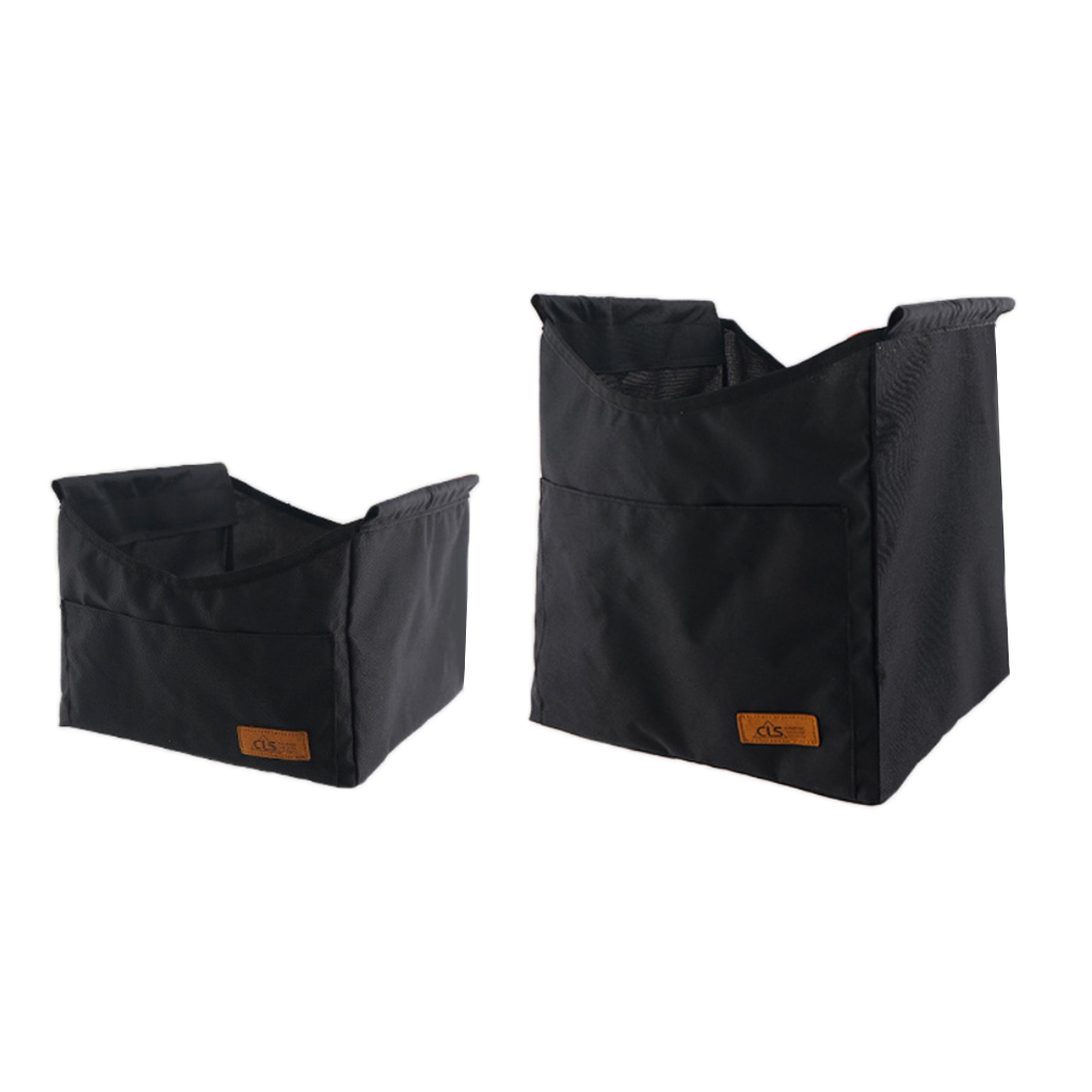 Oxford Folable Table Hanging Basket Outdoor Camping Travel Organizer Bag Black