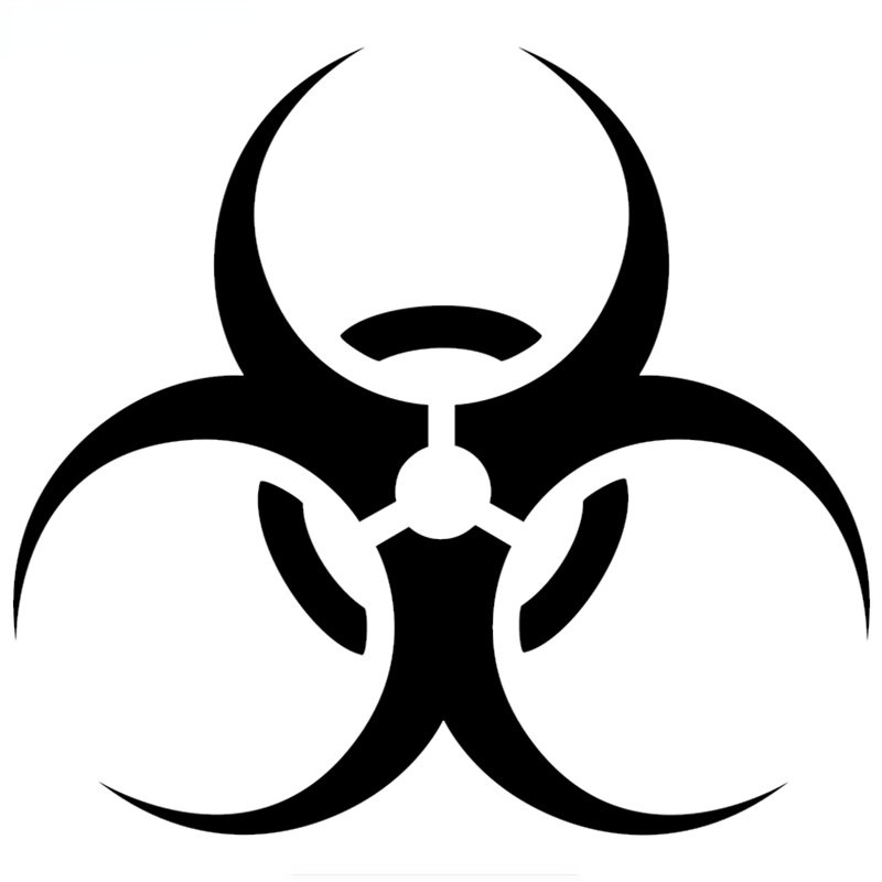Autoaufkleber, personalisierte kreative Aufkleber, Biohazard-Schilder, Autodekoration, wasserdicht und Sonnenschutz, PVC, 15 x 14 cm – Detail 1