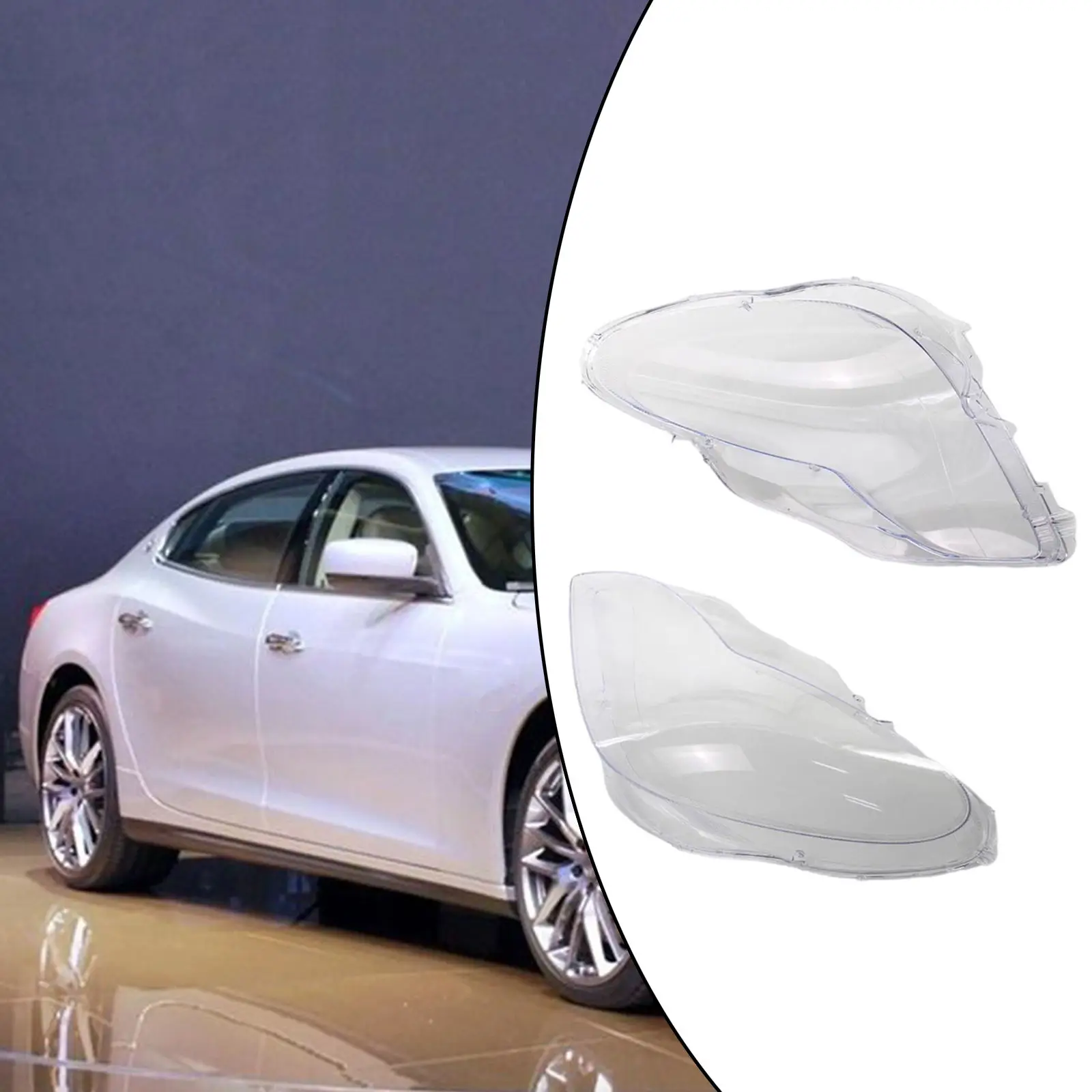 Car Front Headlight Headlamp Lens Cover for Mercedes W219 CLS350 CLS500 CLS550 2006-2011 A2198202961 A2198203061