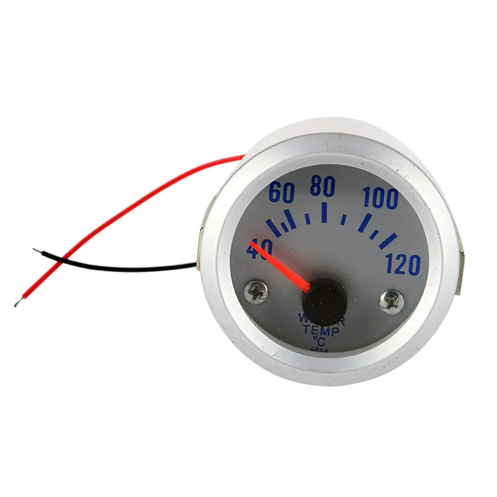 Universal 52mm Auto Car Water Temperature Meter Gauge with Blue LED Light