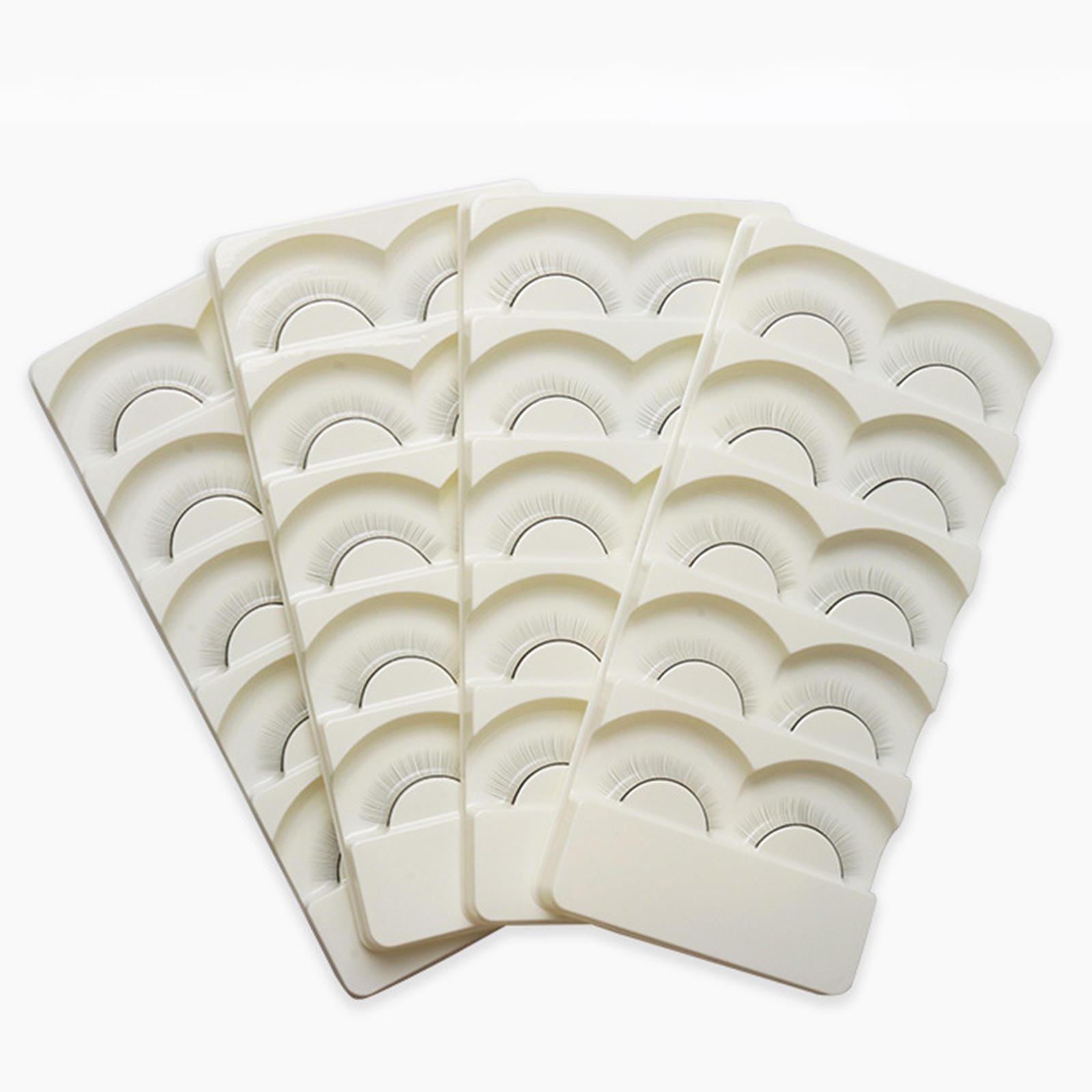 10 Pieces Fake Eyelashes Suit Comfortable Waterproof for Eyelash Extension Wedding DIY Soft Magnetic False Eyelash Kits