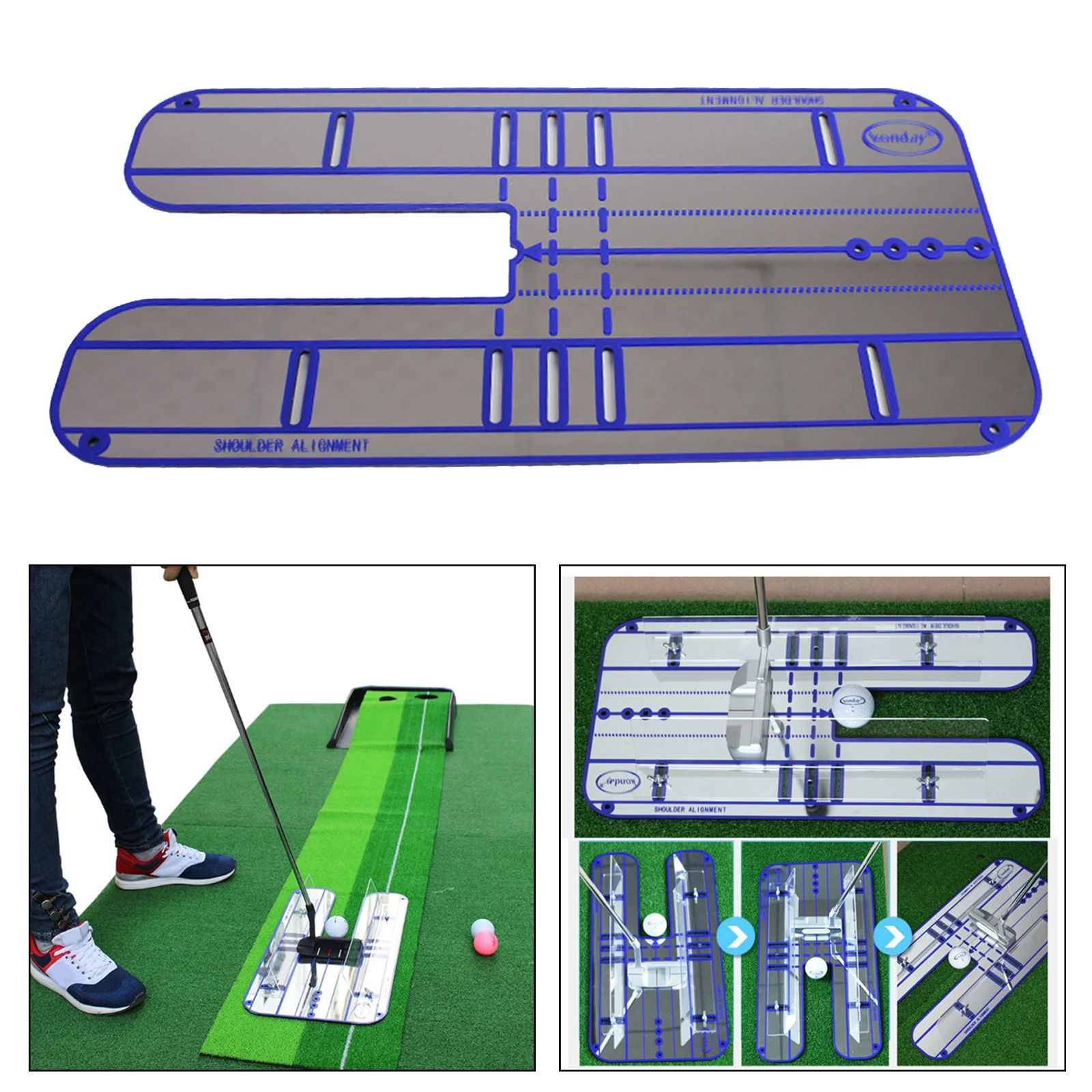 Golf Putting Practice Mirror Putting Mirror Alignment Training Aid Golf Practice Putter Mirror Improve Your Putting