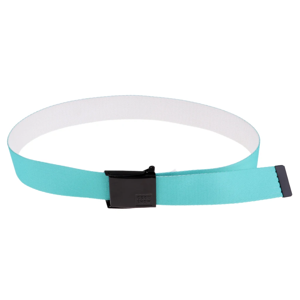 Colorful Canvas Web Belt Waistband for Winter Sports Skiing Snowboarding Outdoor Sports Hiking Climbing Men Women Child