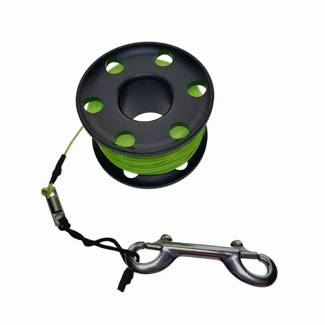 30-60 Meter Scuba Diving Spool Finger Reel Wreck Cave Anti-Missing Marker  Line Diver Safety Equipment with Sinking Line