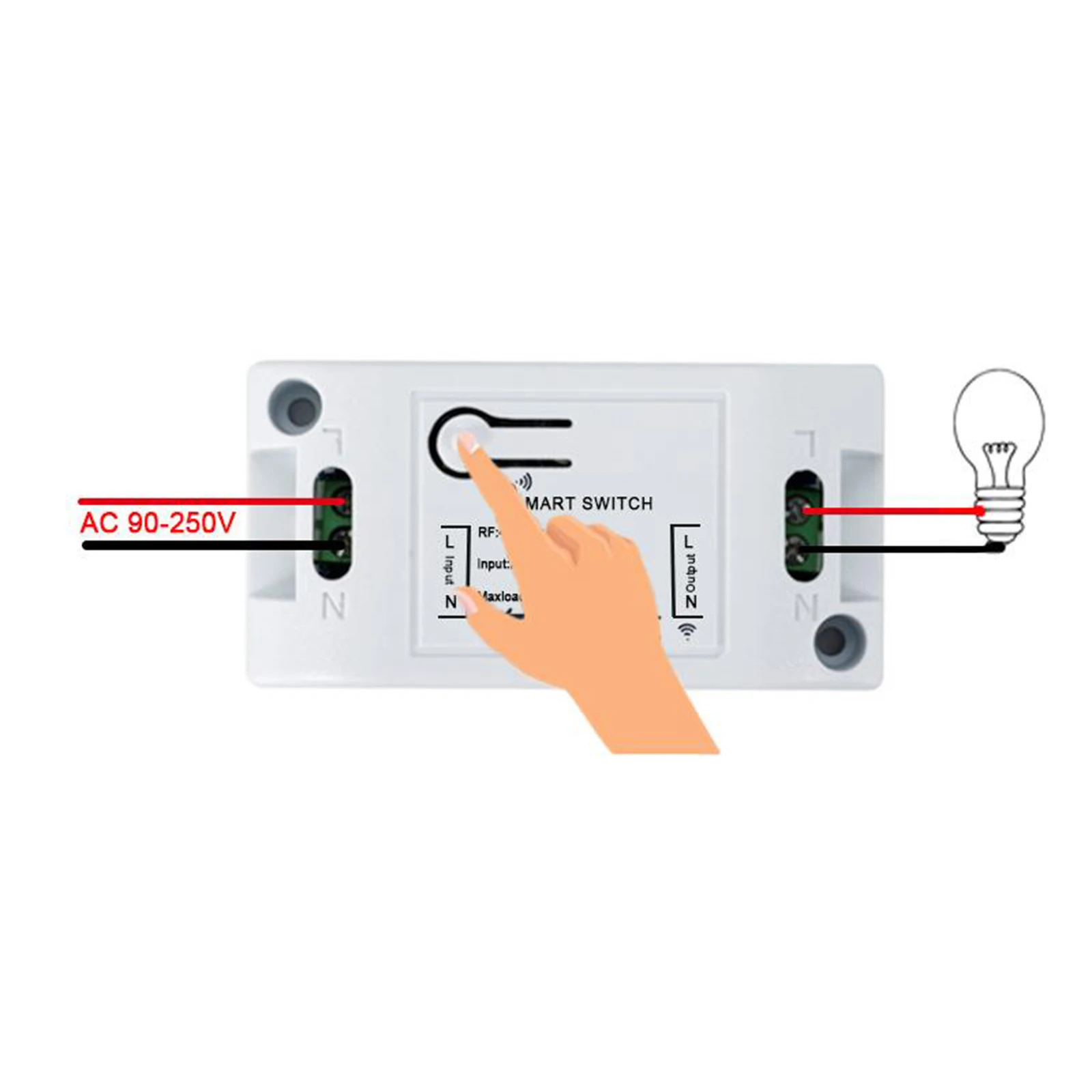 WIFI Wireless Smart Switch Relay Module for Smart Home Be Applied to Access Control, Turn on PC, Garage Door