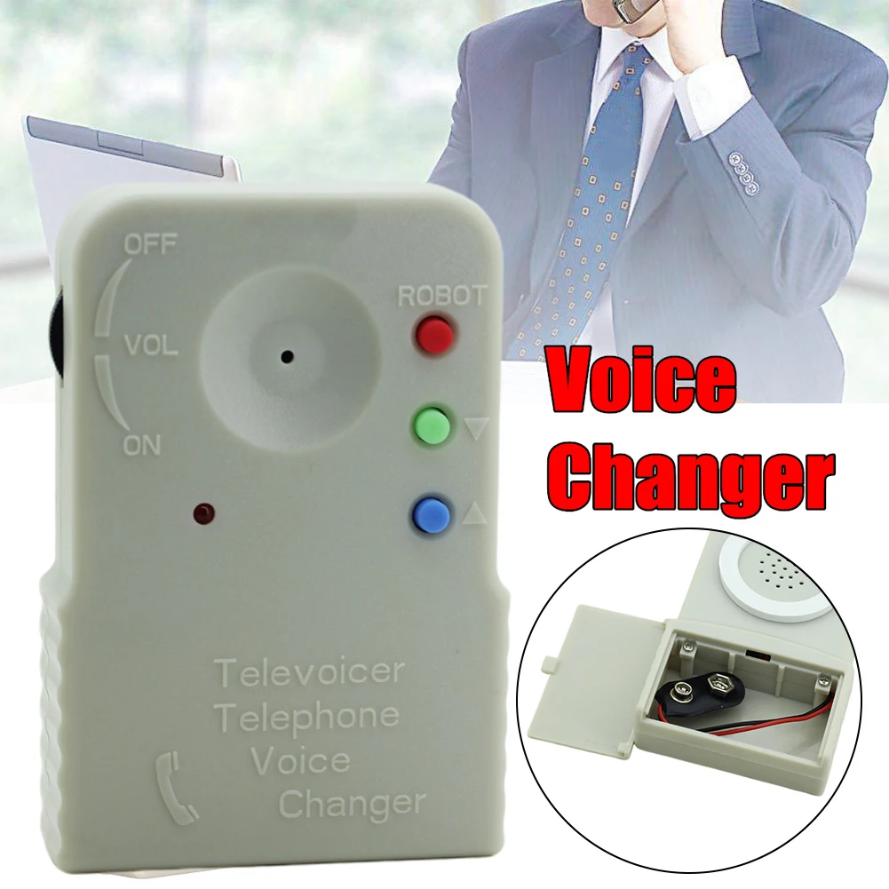 mic 9V Professional Voice Changer Mini Portable Disguiser Built In Microphone Synthesizer Handheld Wireless Digitizer Telephone usb microphone
