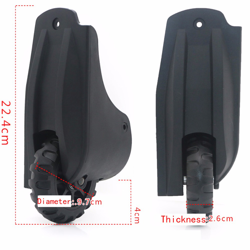 1Pair Travel Luggage Wheels Replacement Suitcase Fixed Spare Caster D082