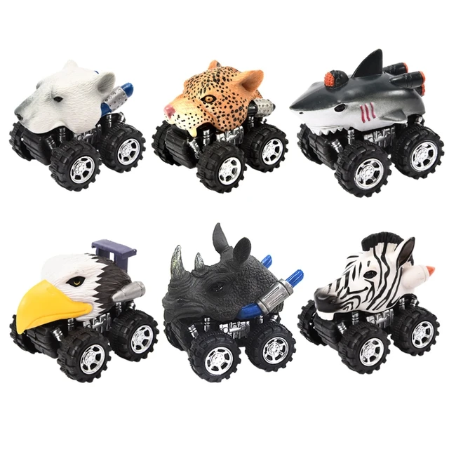 Children's Simulated Animal Shaped Pull Back Car Toy Kids