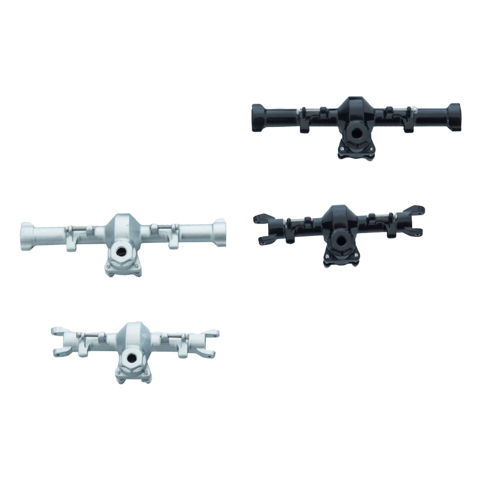 Aluminum Alloy Front and Rear Axle Housing Set for Axial SCX24 90081 1/24 RC Crawler Car Upgrades Parts Accessories