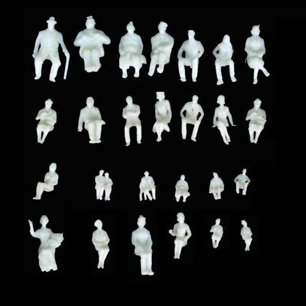 20 X Figures Model 1:25 Seated Figures People with Different