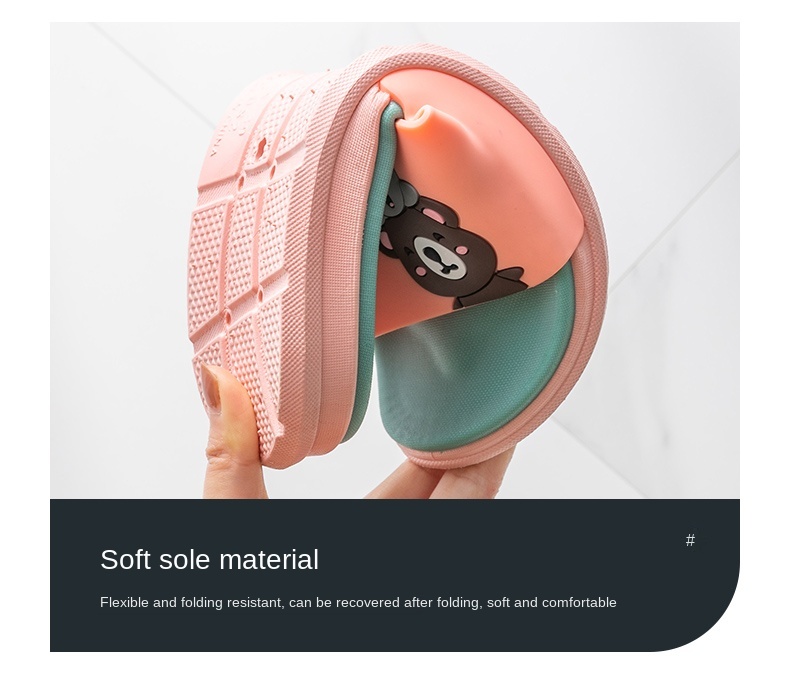 Cool Slippers Couple Male Outside Wear a Pair of Thick Soles Slippers Ins Antiskid Household Household Cute Summer Indoor Female