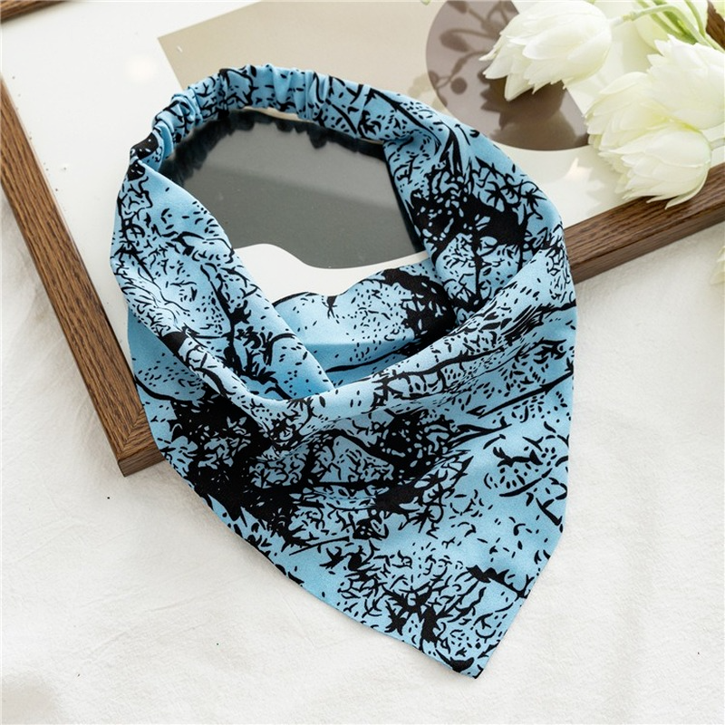 Bohemia Damen-Bandana, Vintage-Stil, bedruckt, dreieckiges Kopftuch, Turban, elastisches Haarband, Schal, Paisley-Bandanas, Kopfbedeckung, Zubehör – Detail 10