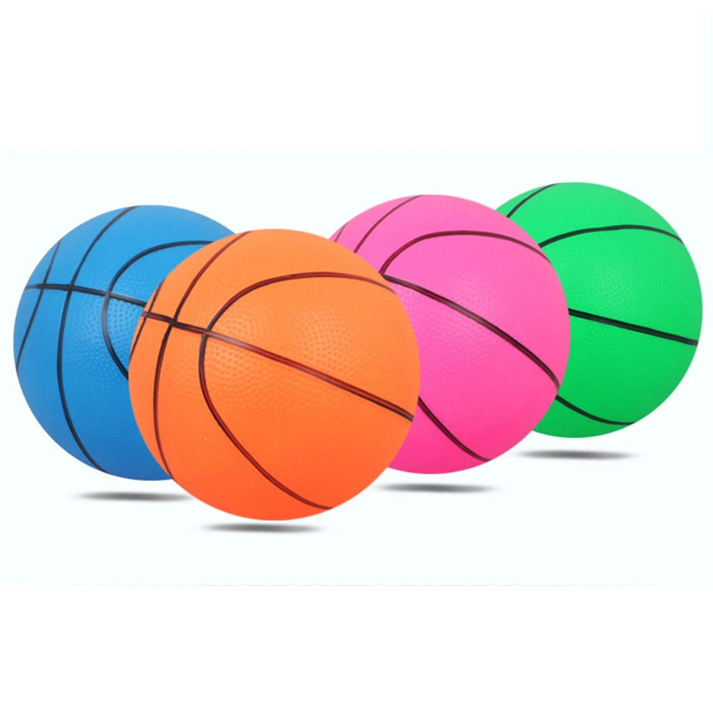 16cm Dia. Mini Inflatable Basketball Play Ball Kids Sports Play Toy Gift