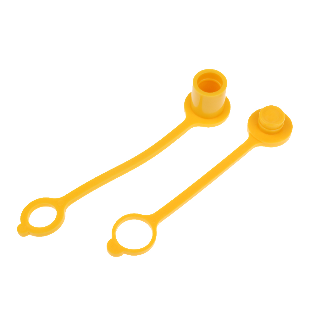 2Pcs Propane LP Gas Dust Cap&Plug Set 3/8'' Quick Connect Plastic 16cm Accs