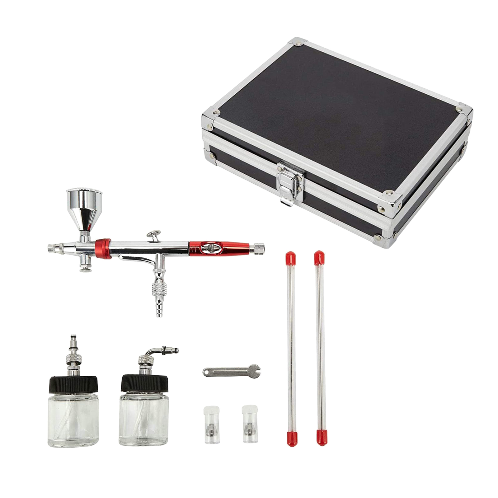 TJ-468K Pro Airbrush Set Needles Fluid Tips Gravity Feed Airbrush Hobby Art