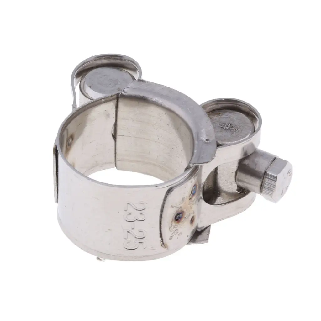 Universal 23-25mm Motorcycle Exhaust Pipe Clamp Caliper - Stainless Steel