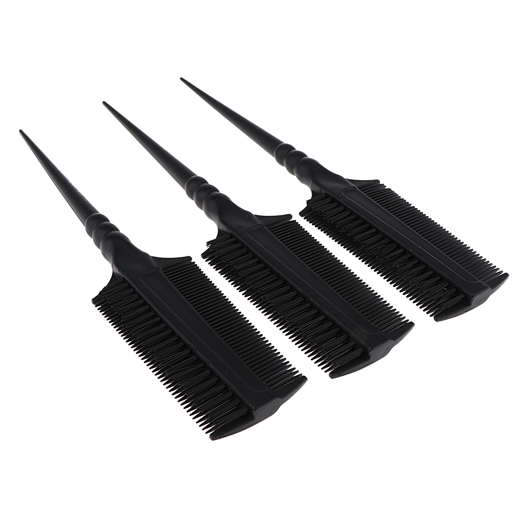 3pcs Fine Tooth Comb Hair Dye Brush Teasing Highlighting Tint Comb Barbers,Application of Hair Dye