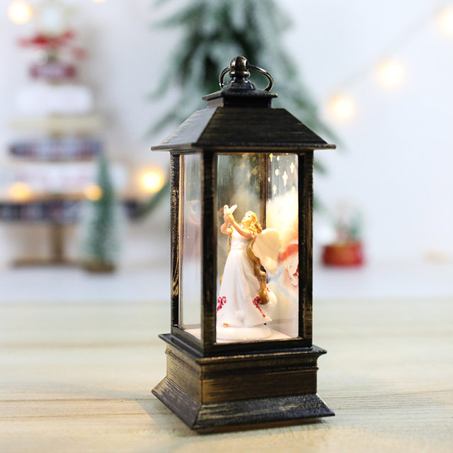 Battery Operated Christmas Snow Globe Lantern  Snow Globe Lantern Red  Truck - Christmas Pendant & Drop Ornaments - Aliexpress