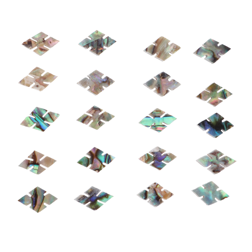20x Rhombic Fret Inlay Dot Decal for Electric Guitar Bass Instrument Accs