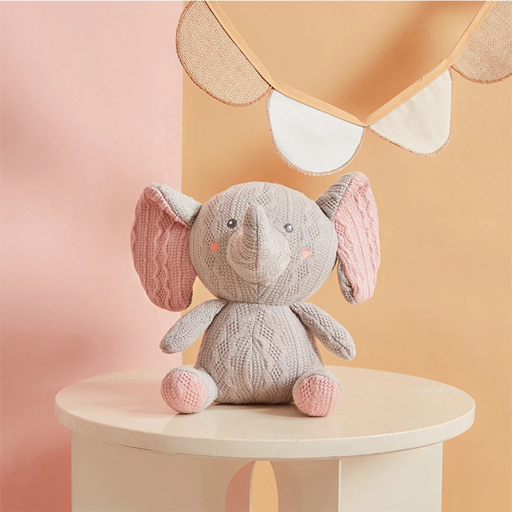 Animals Doll Toy Soft Stuffed Animals Toy Knitted Fabric Doll Toy for Babies, Kindergarteners, Girls and Adults