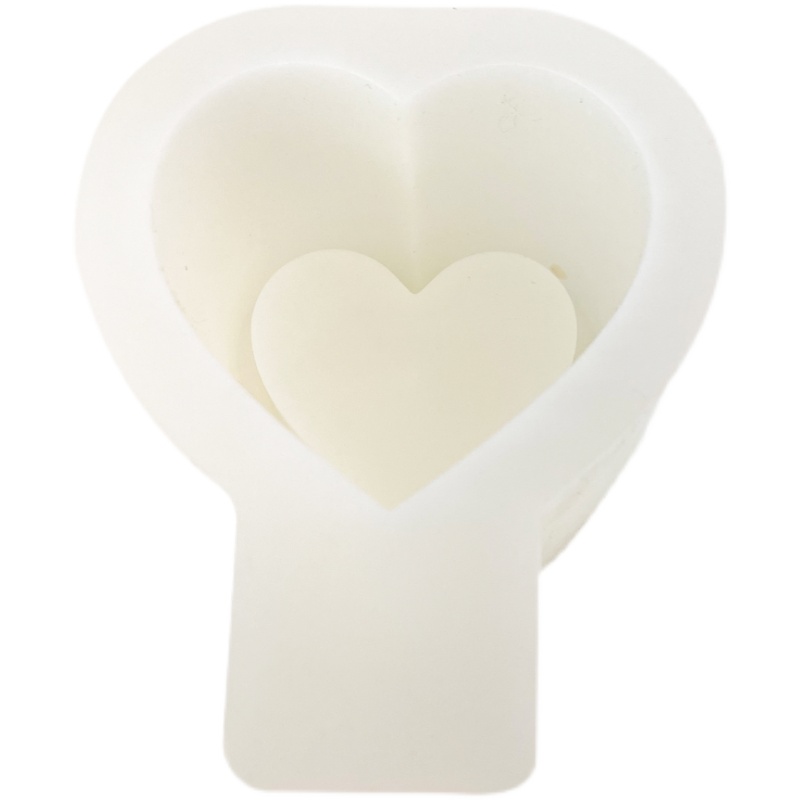 3D Liebe Form Becher Kerze Silikon Form Aromatherapie Kerze, Der Liebe Form Design Handgemachte Seife Form Wachs Schmelzen Form – Detail 5