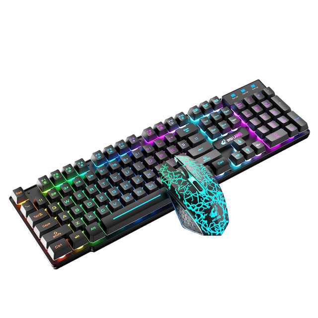 Dropship Gaming Keyboard And Mouse Sets Rainbow Backlit Ergonomic Usb +  FREE Mouse Pads to Sell Online at a Lower Price