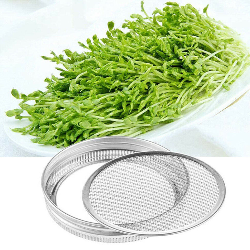 85mm Stainless Steel Mason Jar Mesh Screen Sprouting Lid Cover for Growing Beans Broccoli