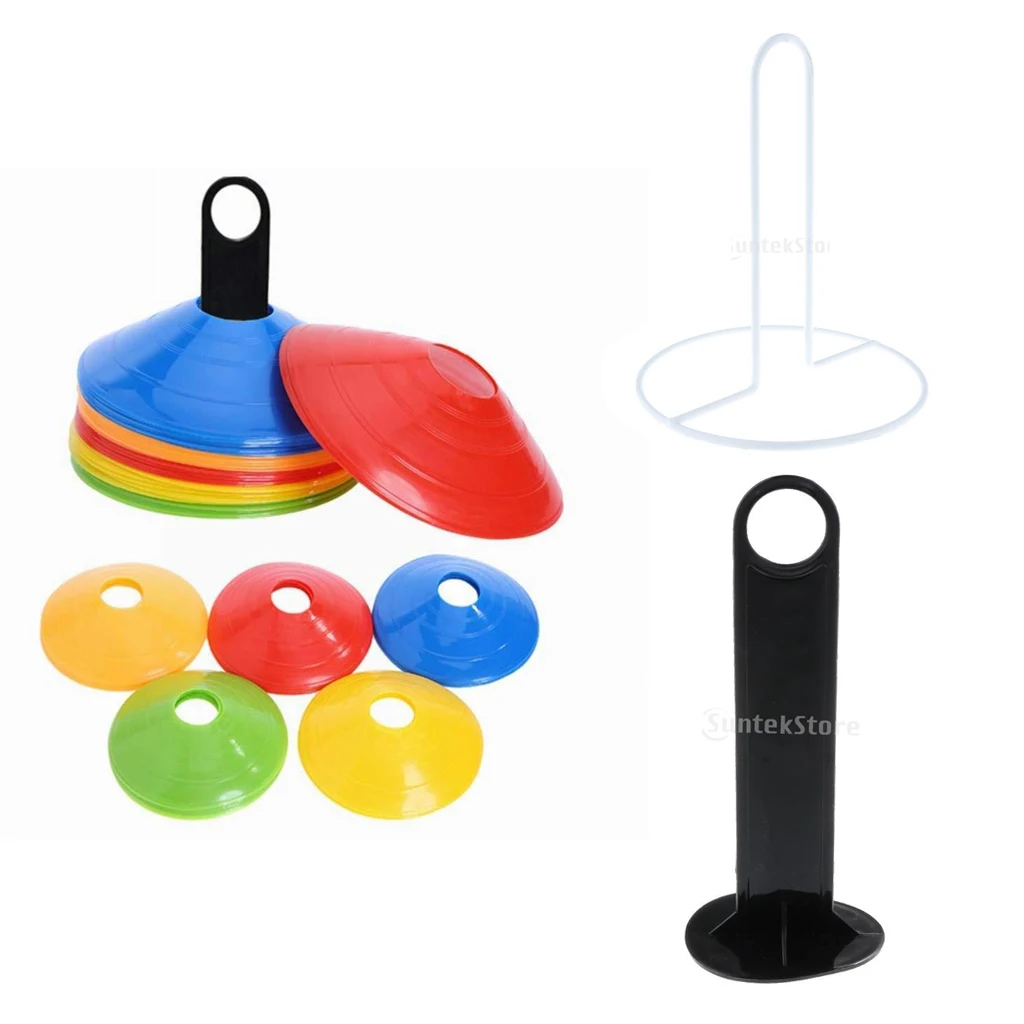 Details about   Field Marker Holder Disc Cone Soccer Football Training Sport Saucer Plastic/Iron 