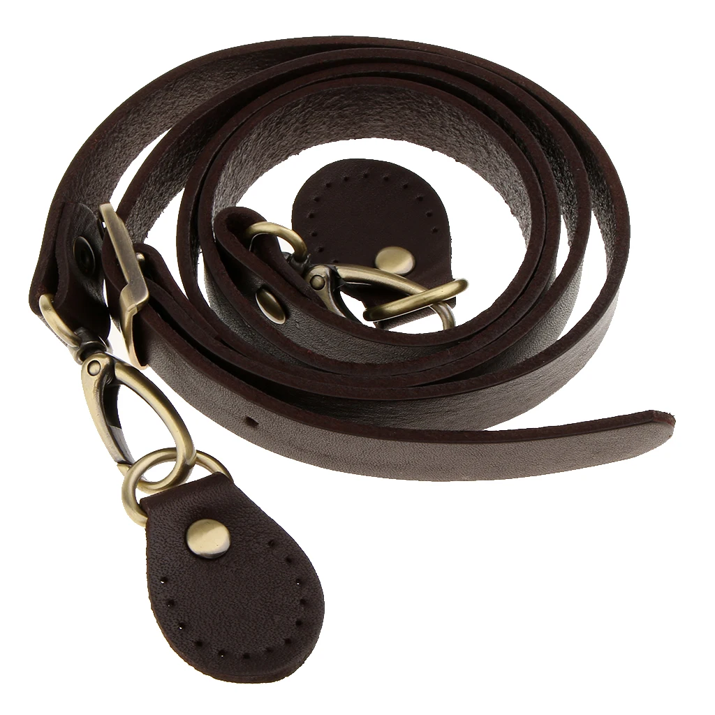 110-120cm Fashion Genuine Leather Handbag Bag Strap Handle Shoulder Belt Sew on