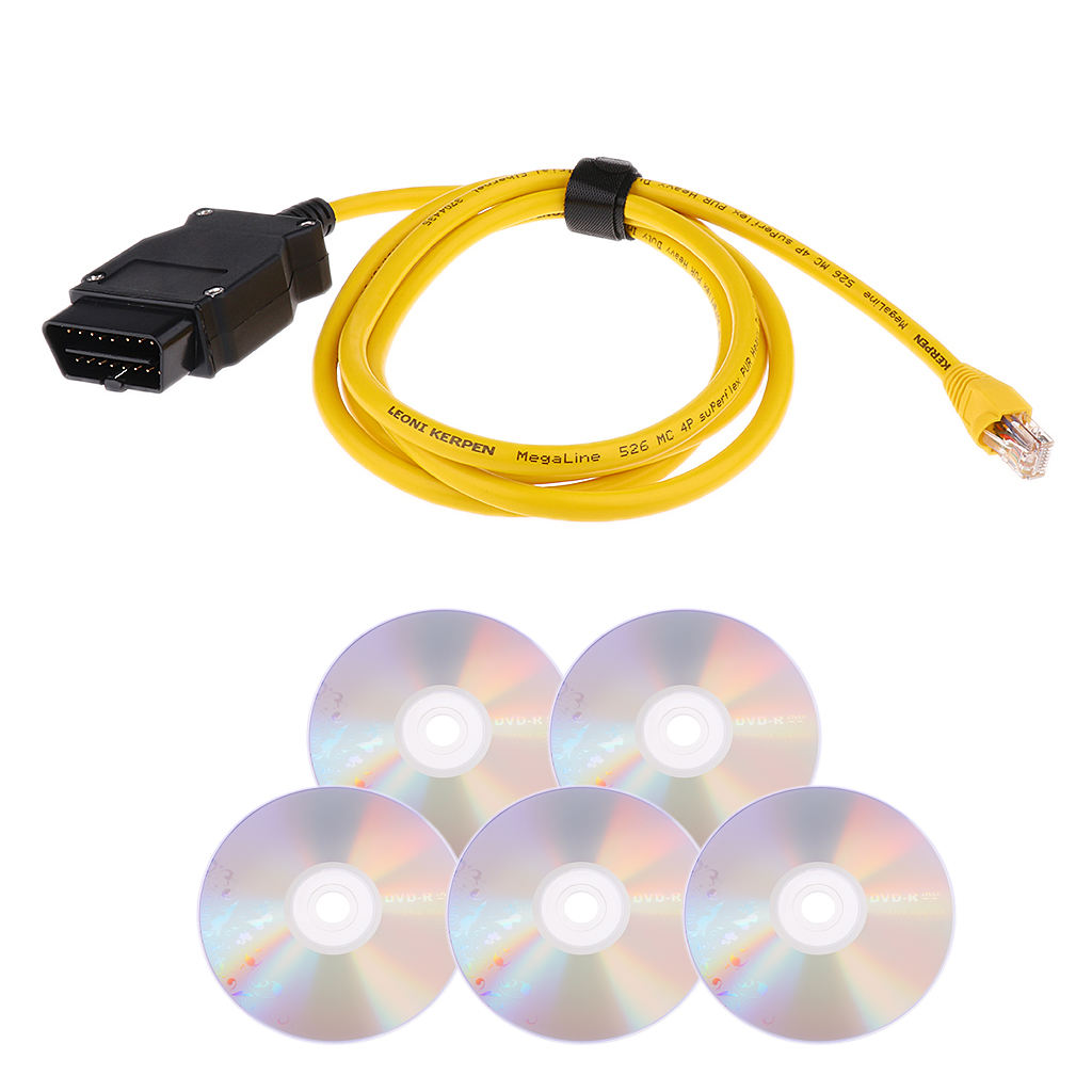 23.4 V50.3 Data Cable ENET Ethernet to OBD Interface E-SYS ICOM Code for BMW