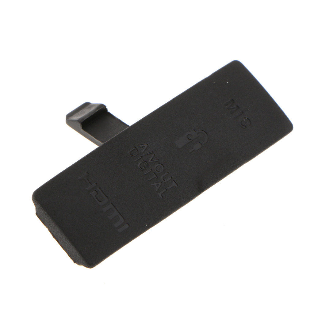 Interface  USB / AV OUT/ / MIC Rubber Door Cover For Canon EOS 550D - Black