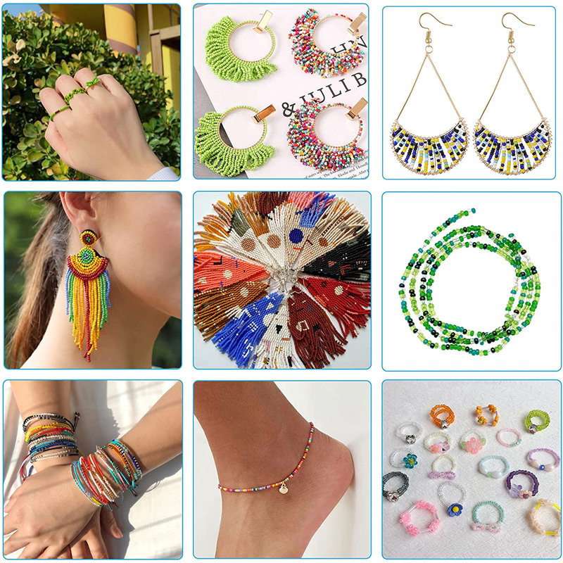 2 3 4 mm tschechische kleine Glasperlen für Schmuckherstellung, DIY-Armband, Halskette, Ohrringe, kleine Bastel-Glas-Abstandsperlen im Großhandel – Detail 5