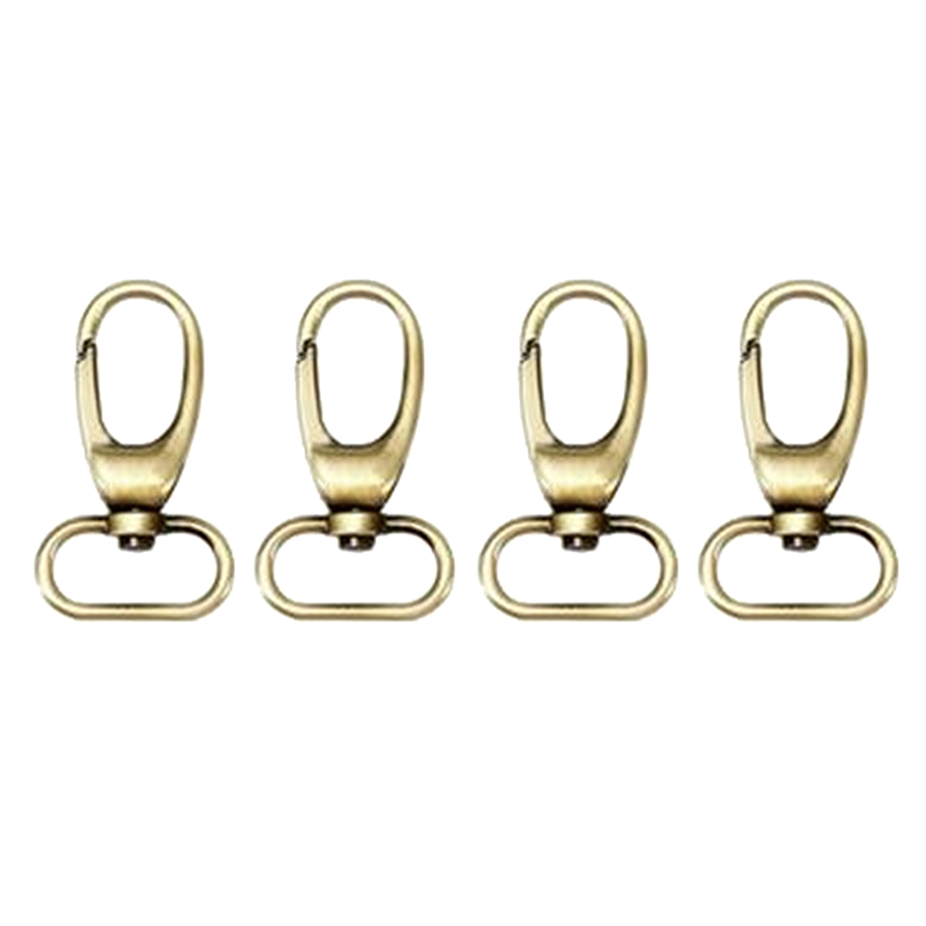 4 pcs Swivel Clasps Lanyard Snap Hook,Metal Swivel Lanyard Snap Hook Lobster Claw Clasp 25mm