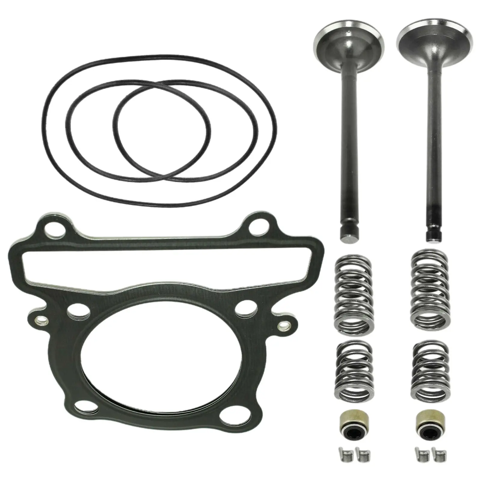 Cylinder Intake Exhaust Valve Gasket Kit CE0067XK117LL Fit for Yamaha 1987-04 Accessories 16Pcs