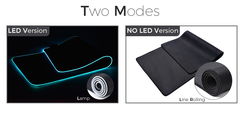 Rgb Led Gaming Mouse Pad Waterproof Large Keyboard Desk Mat_voghion.com