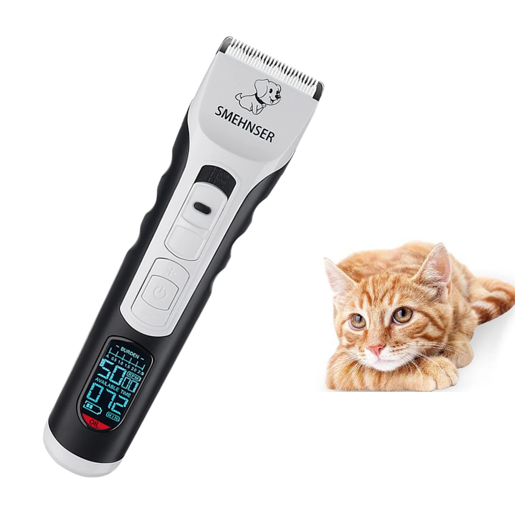 Silent Electric Pet Clippers USB Rechargeable Shaver Trimmer Guide Comb Kit