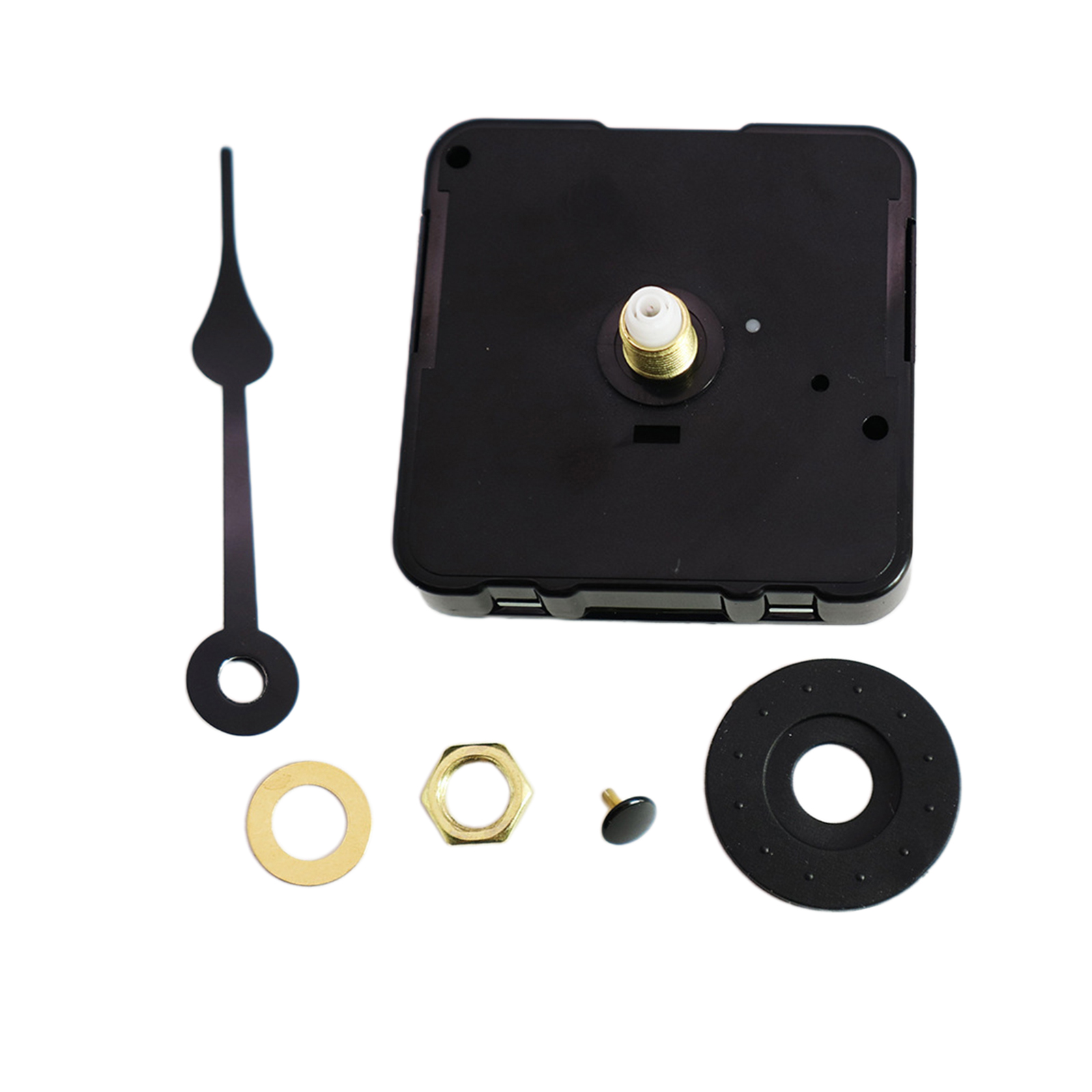 Clock Motor Movement Wall Clock Mechanism DIY Repair Parts Replacement with Hour Hand, Shaft Length 0.5Inch/ 13 mm, Black