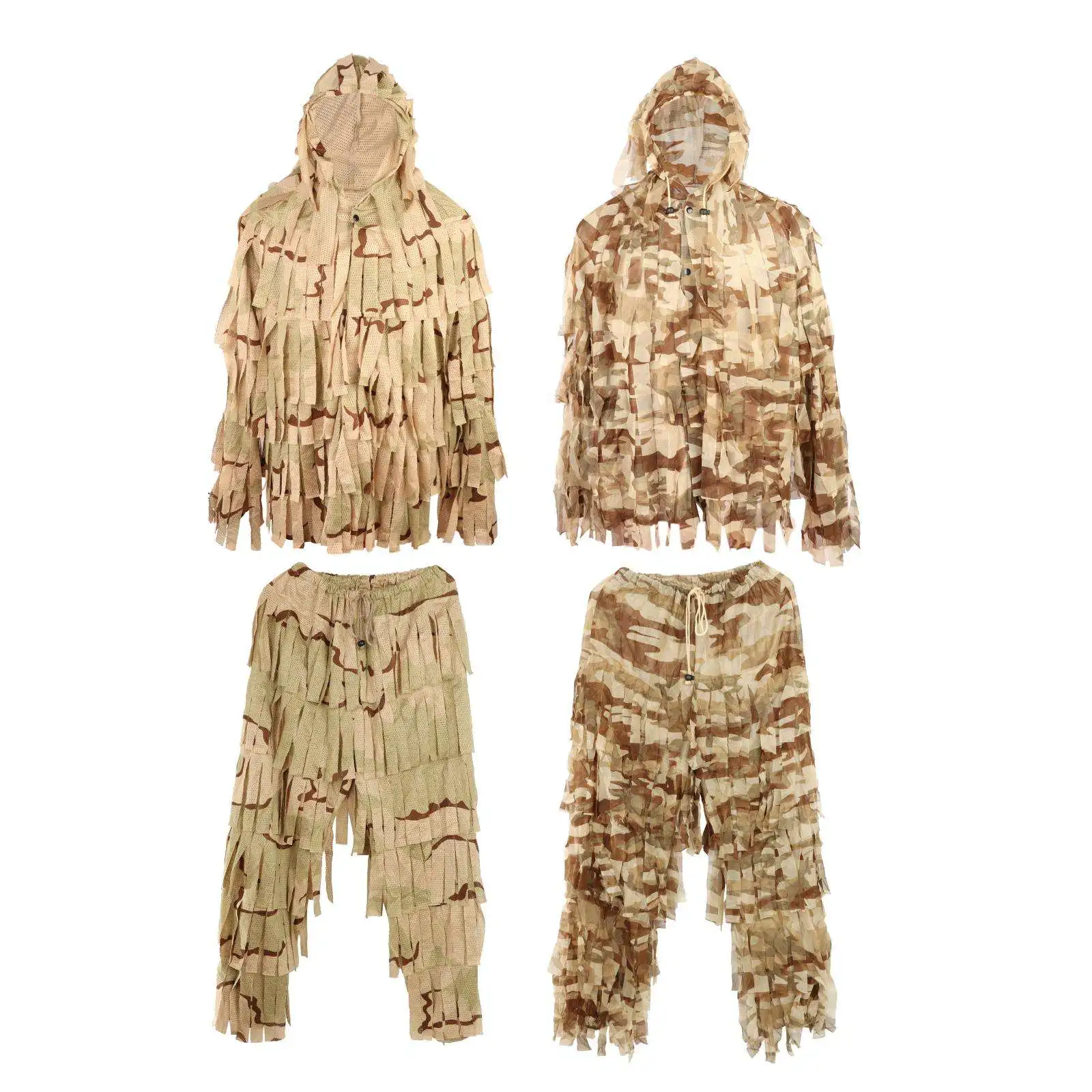 3D Camo Bionic Leaf Camouflage Jungle Hunting Ghillie Suit Set Woodland Sniper Birdwatching Ghillie Suit