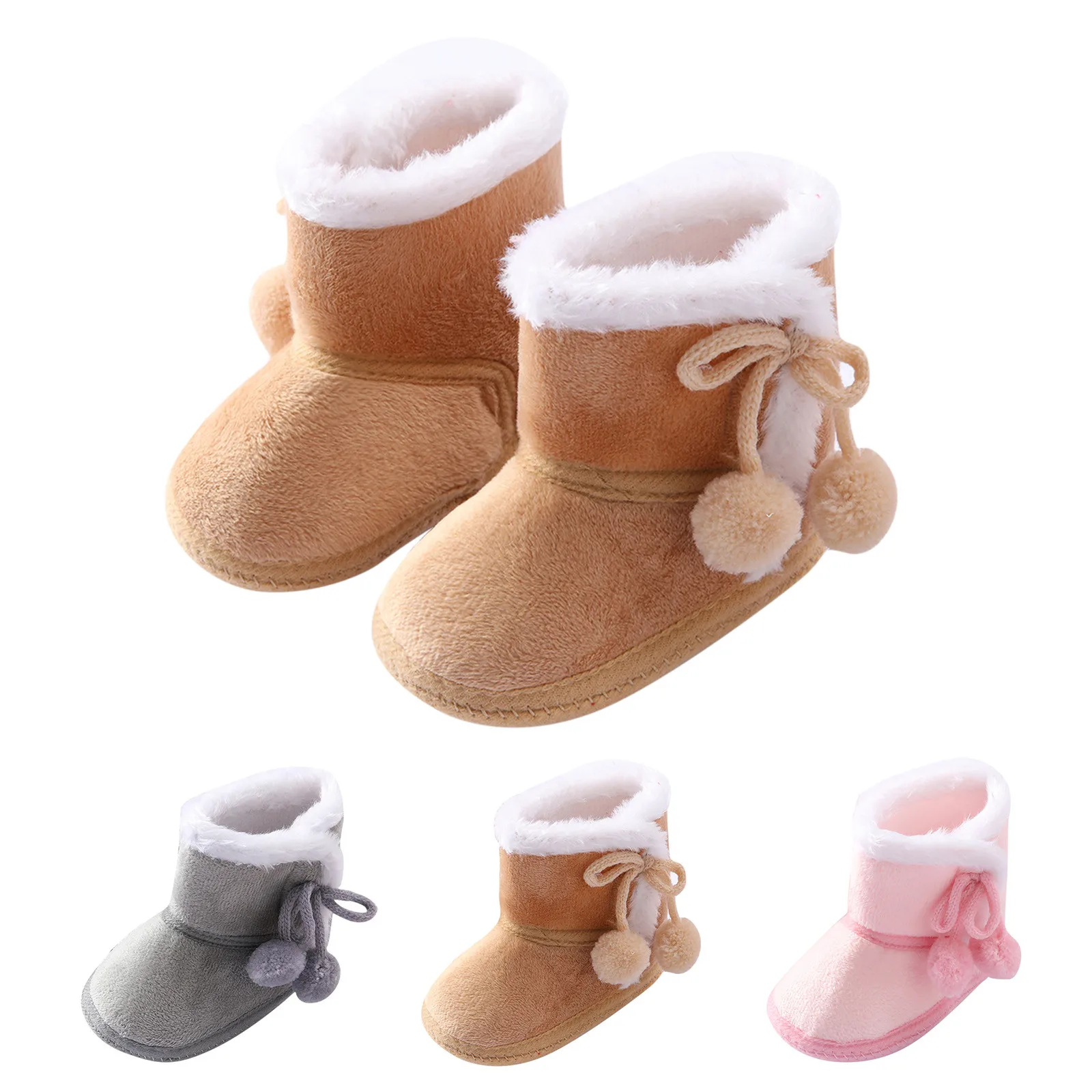 Baby Girls Boys Soft Booties Snow Boots Infant Toddler Newborn Warming Shoes Saingace Baby Shoes 