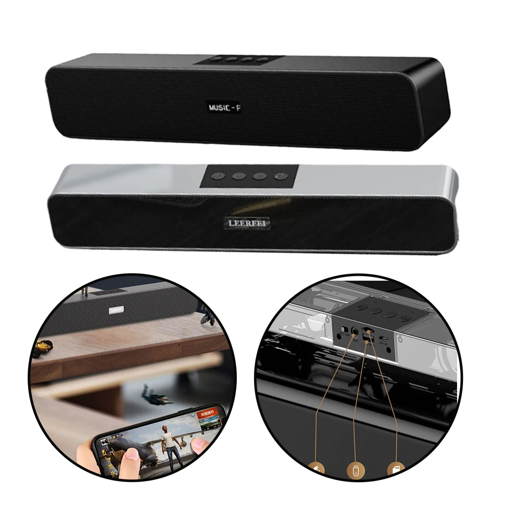 Bluetooth Speakers SoundBox, Portable Wireless Bluetooth Speaker with Stereo Sound, Supports AUX U disk SD Card FM radio