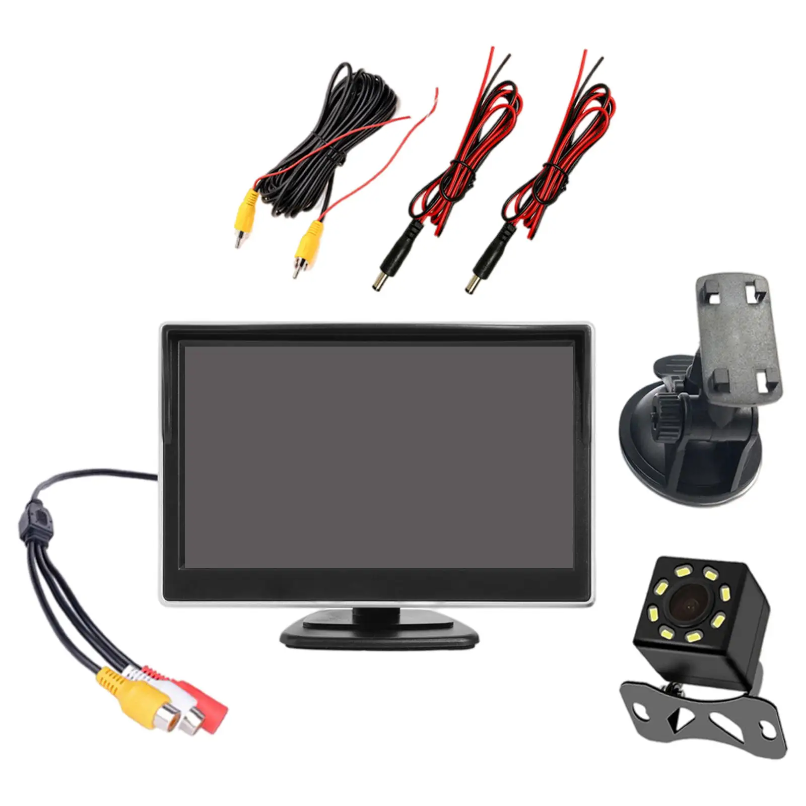 5in 8 LED Car Rear View Camera Reversing Camera Kit Rear View Camera System Fit for Car