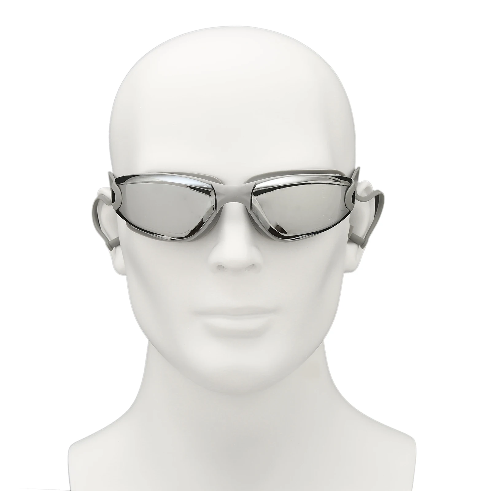 Unisex Swimming Goggles UV Protection Anti-fog Earplugs Swim Goggles w/ Adjustable Strap Wide Vision Eyewear Swimming Gear