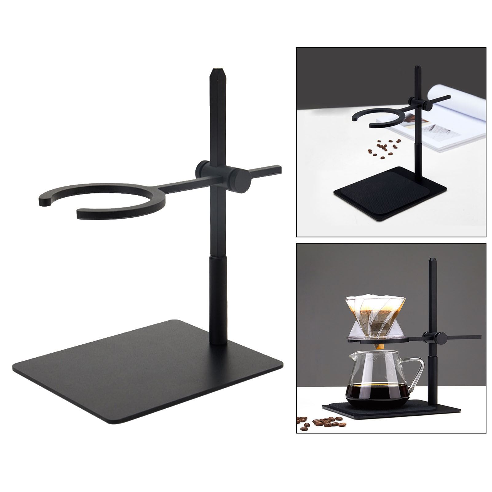 Coffee Drip Pour Over Filter Stand Hand Brewing Holder Coffee Station Black