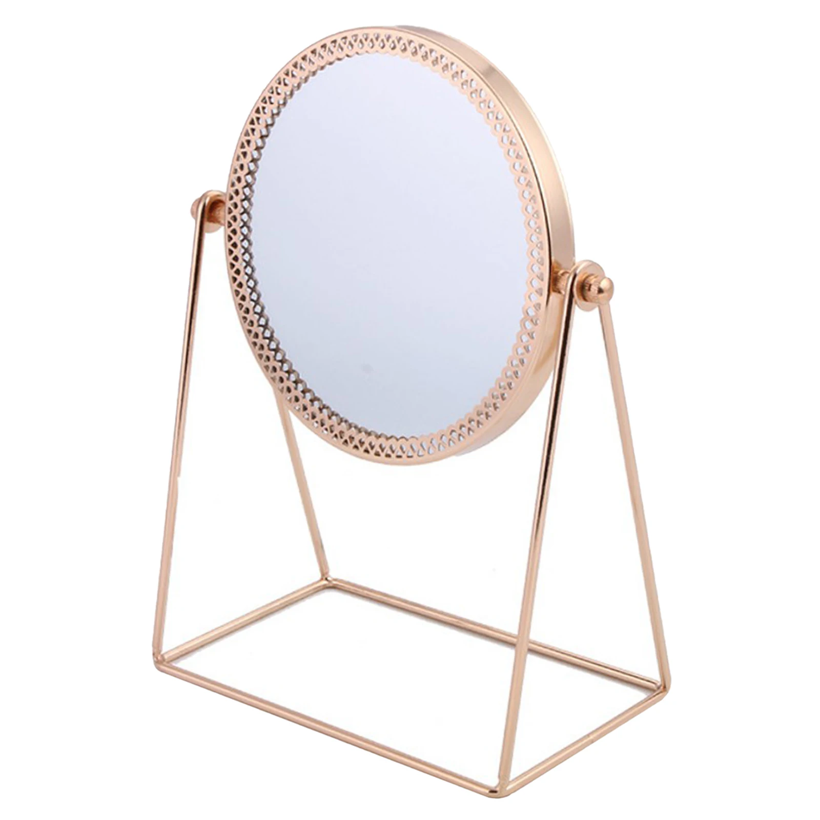 Metal Rectangle / Round Makeup Mirror Portable for Entryways Living Rooms Ins Makeup Mirror Vanity Mirror Beauty Tools
