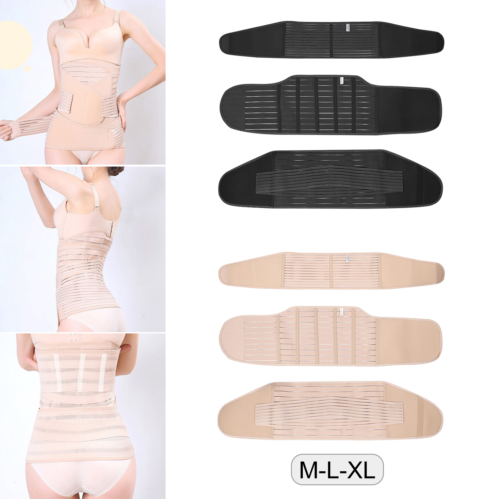 3 in 1 Postpartum Support Recovery Belly Wrap Waist Pelvis Belt Body Shaper Postnatal Shapewear Maternity Waist Band