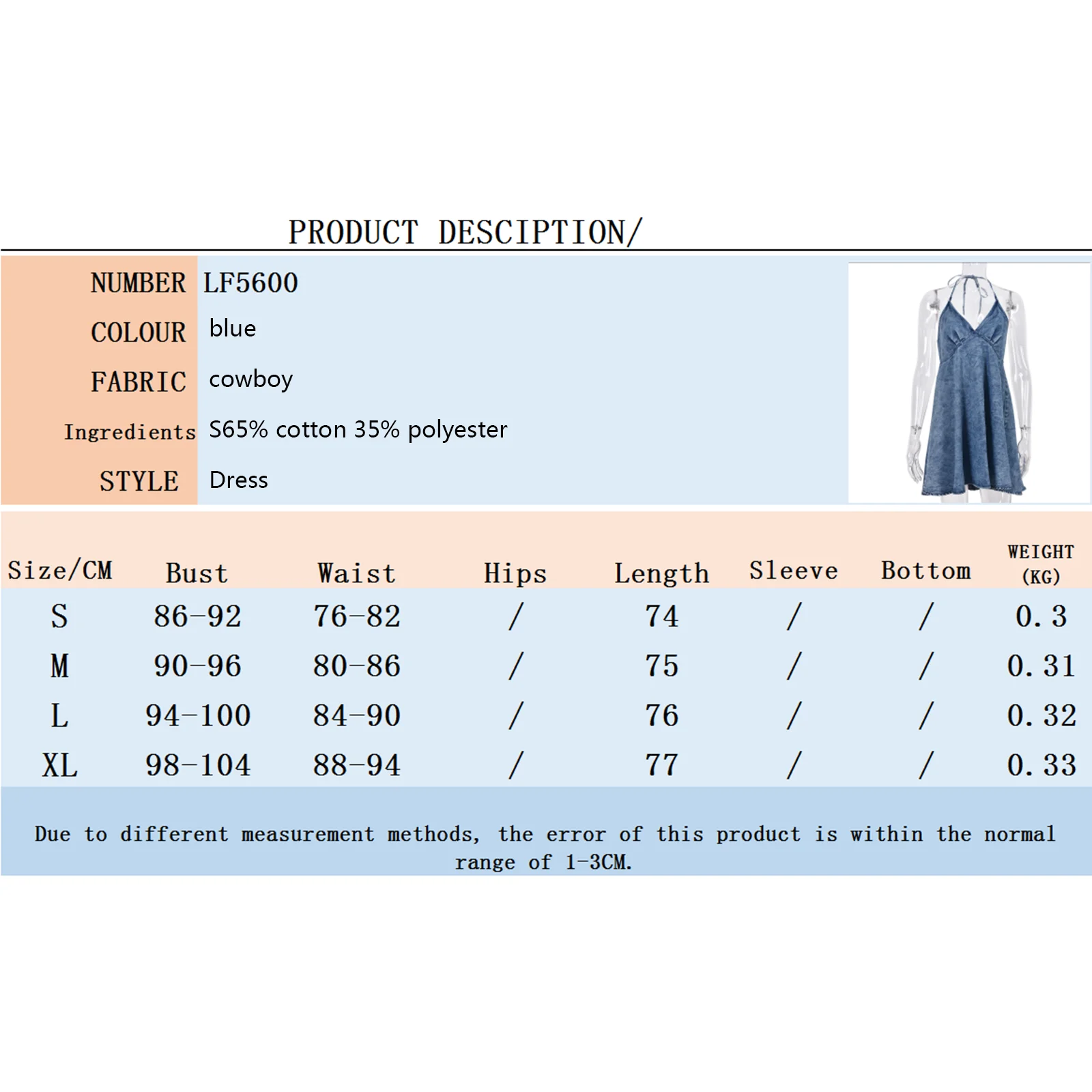 bikini and cover up set Women Halter Denim Dress, Adults Sexy Tie-up Backless Solid Color V-neck 2021 New Fashion Dresses bathing suits and cover ups