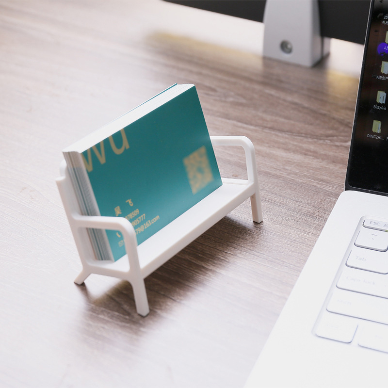 【M】 Wood Business Card Holder Great Britain Map Shape Business