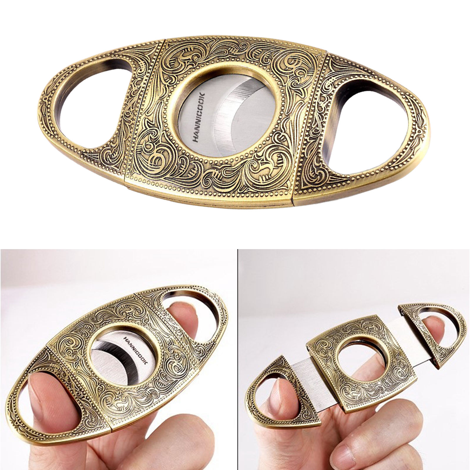 Cigar Cutters  Double Edge Cigars Guillotine Scissor Father's Day Gift