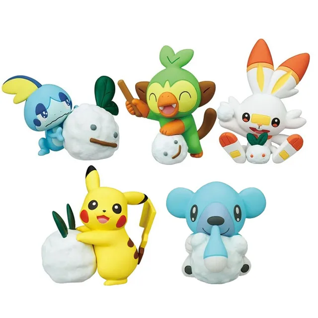 TAKARA TOMY Pokemon EMC-28 Shaymin Original Doll Action Figures High  Quality Exquisite Appearance Anime Collection